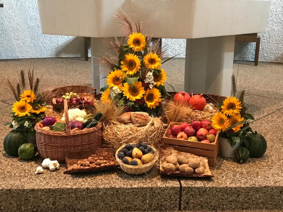 Erntedankdekoration in Matzingen