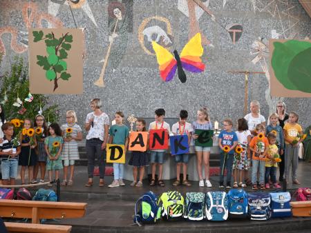 Familiengottesdienst zum Schulbeginn und Verabschiedung von Marlis Grob