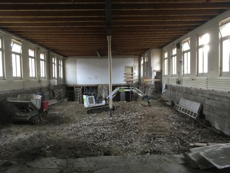 Sanierung Vereinshaus.