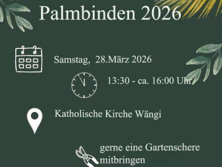 Palmbinden 2026