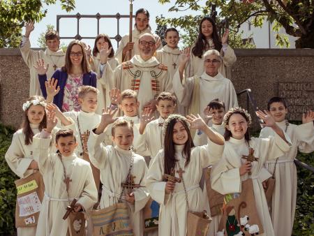 Erstkommunionfeier in Wängi der Matzingerkinder