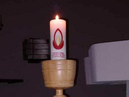 Friedenlichtkerze in Matzingen