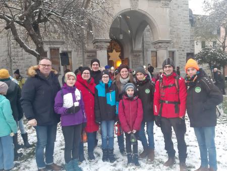 Abholung des Friedenslicht in Zürich